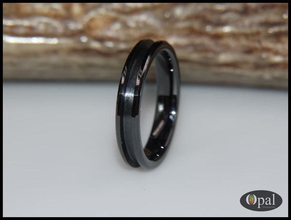 Ring Core Ceramic (Black) Blank For Inlay