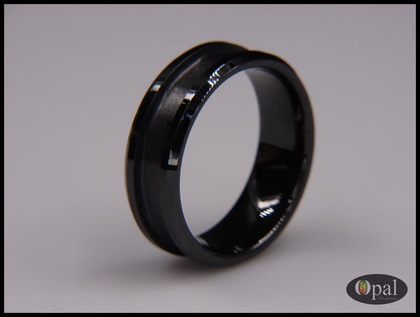 Ring Core Ceramic (Black) Blank for Inlay-OpalSupply