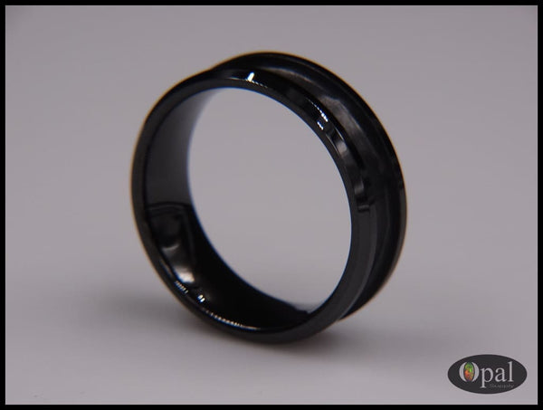Ring Core Ceramic (Black) Blank for Inlay-OpalSupply