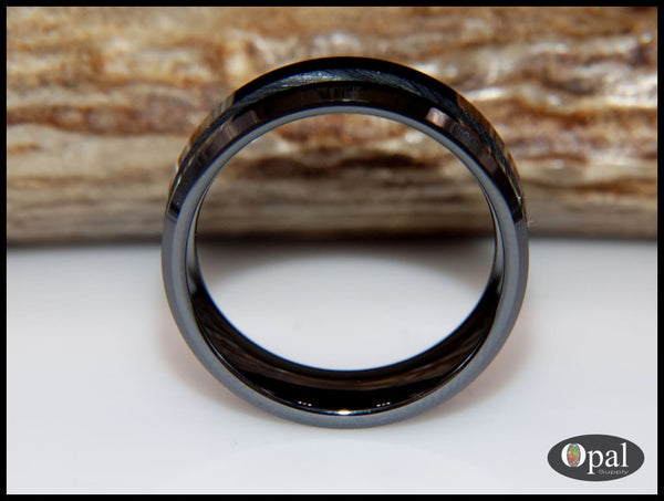 Ring Core Ceramic (Black) Blank for Off-Set Inlay