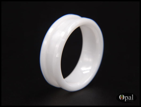 Ring Core Ceramic (White) Blank for Inlay-OpalSupply