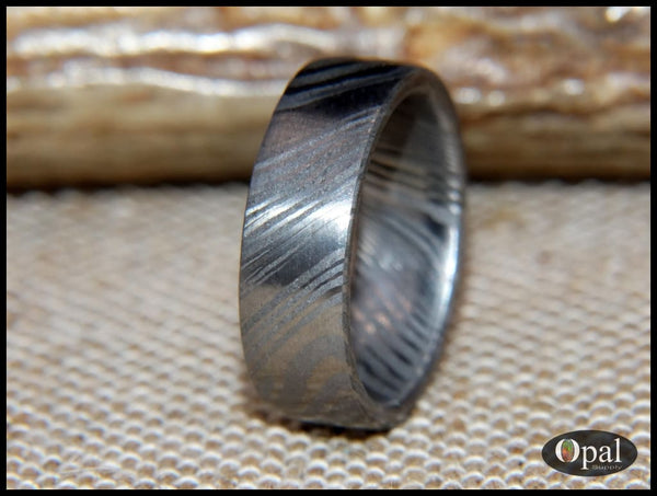 Damascus steel ring