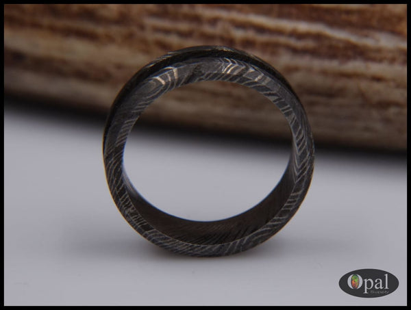 Ring Core Damascus Steel Blank for Inlay-OpalSupply