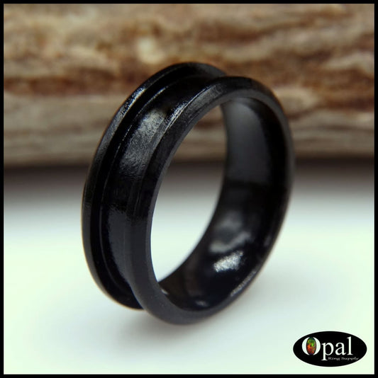 Ring Core - Ebony Blank for Inlay