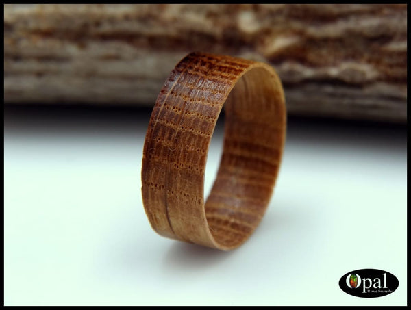 Ring Core Liner - Whiskey Barrel Oak Wood – Opal Ring Supply