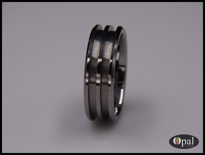 Ring Core Tungsten Carbide Double Channel Blank For Inlay