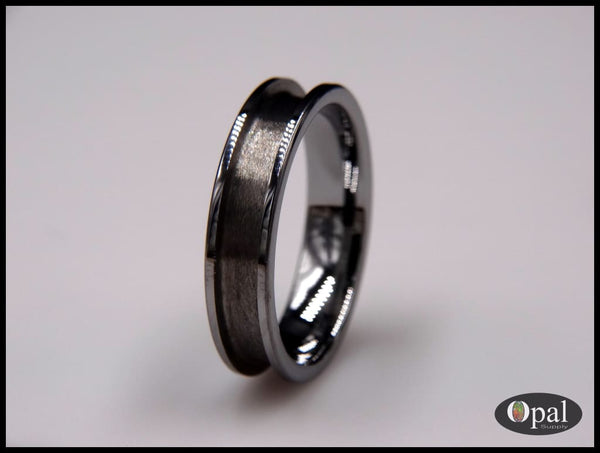 Ring Core Blank Tungsten Carbide Flat Edge for Inlay