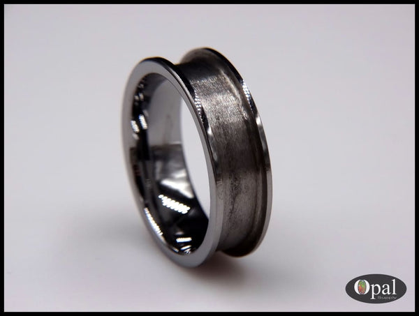 Ring Core Blank Tungsten Carbide Flat Edge for Inlay