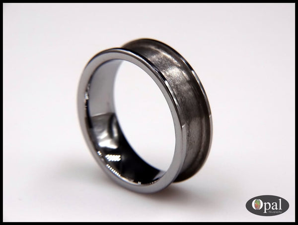 Ring Core Blank Tungsten Carbide Flat Edge for Inlay