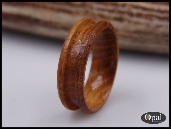 Ring Core - Whiskey Barrel Oak Wood Blank for Inlay-OpalSupply